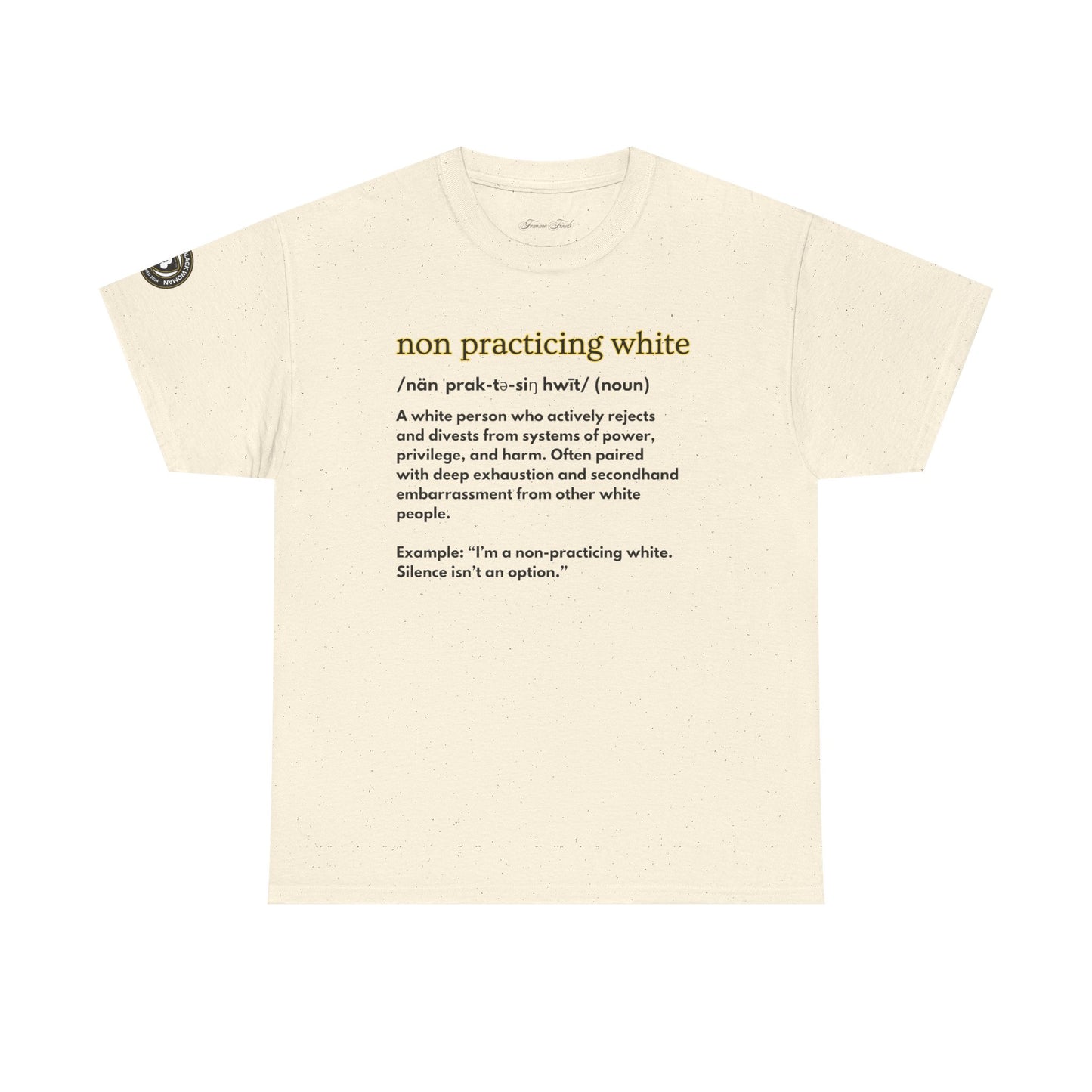 “NON PRACTICING WHITE” TSHIRT