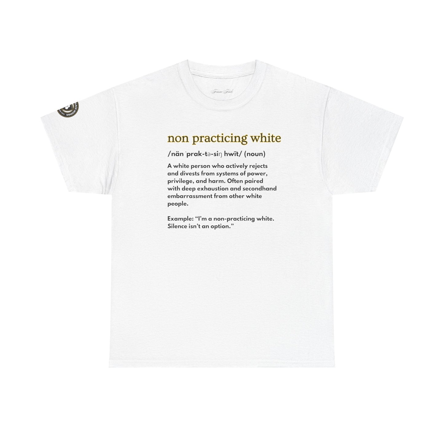 “NON PRACTICING WHITE” TSHIRT