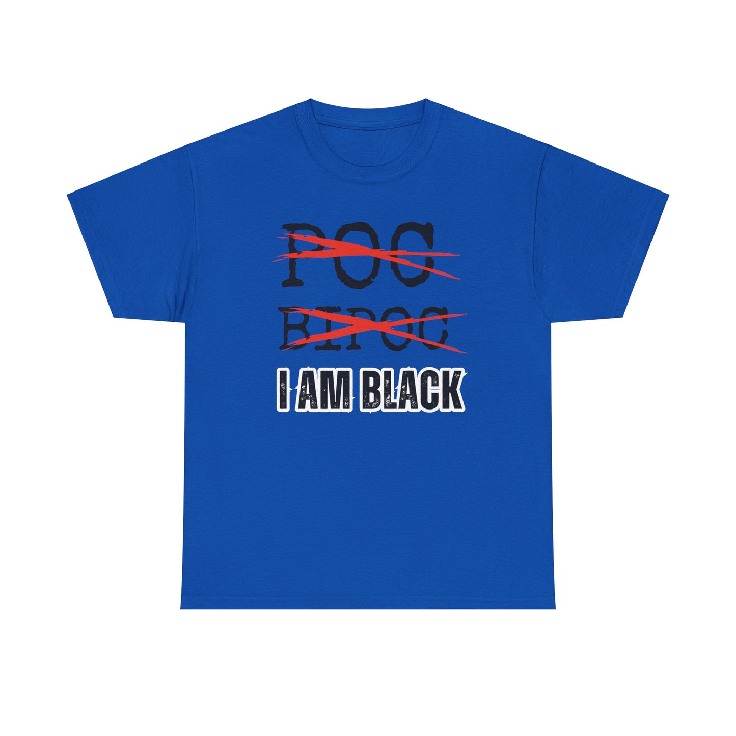 I AM BLACK Bold Text Unisex Tee