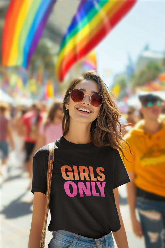 GIRLS ONLY PRIDE CREWNECK TSHIRT
