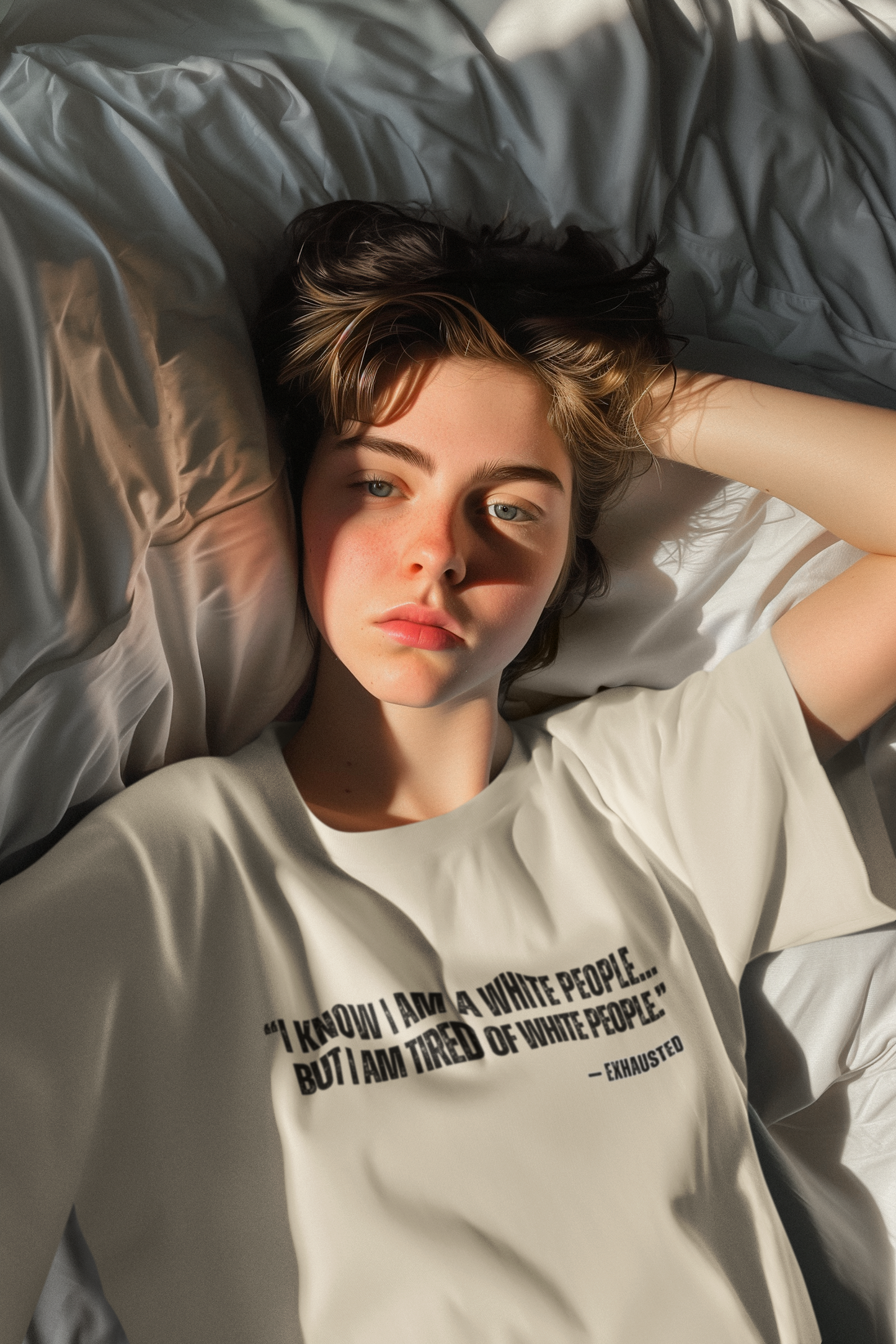 “I AM TIRED OF WHITE PEOPLE”TSHIRT
