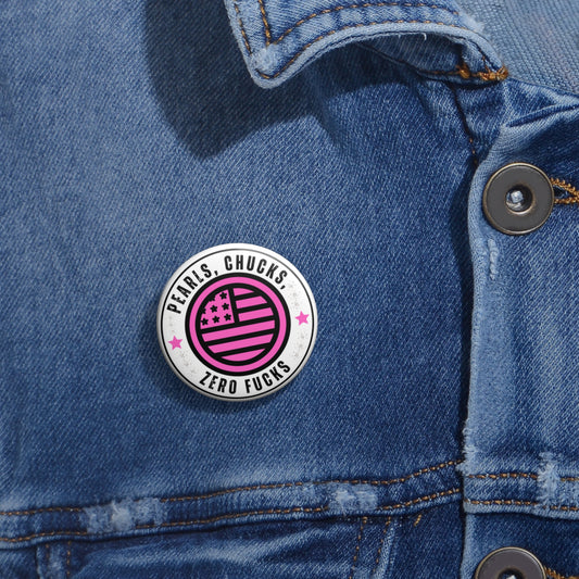 Pearls and Chucks Pin Buttons