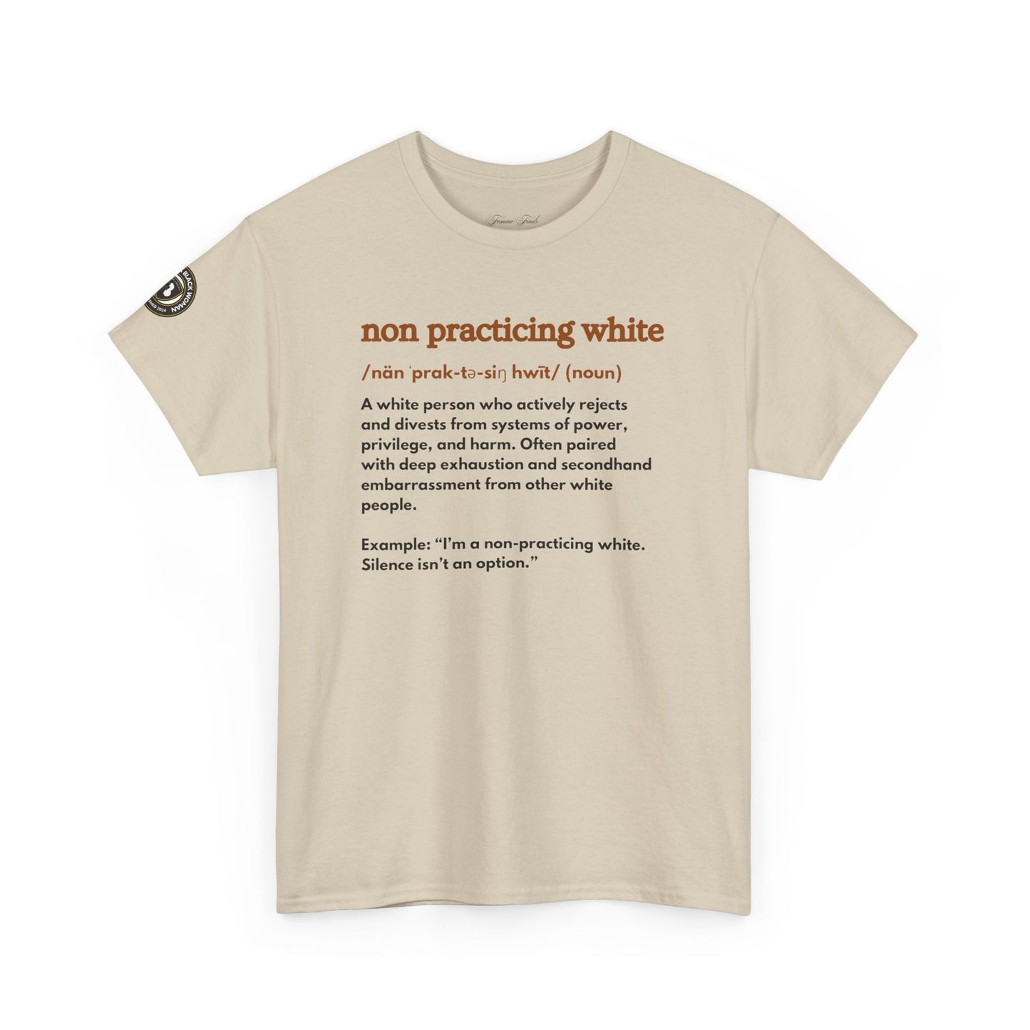 “NON PRACTICING WHITE” TSHIRT