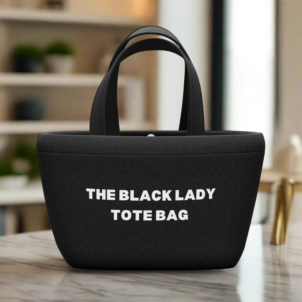 The Black Lady Tote Handbag