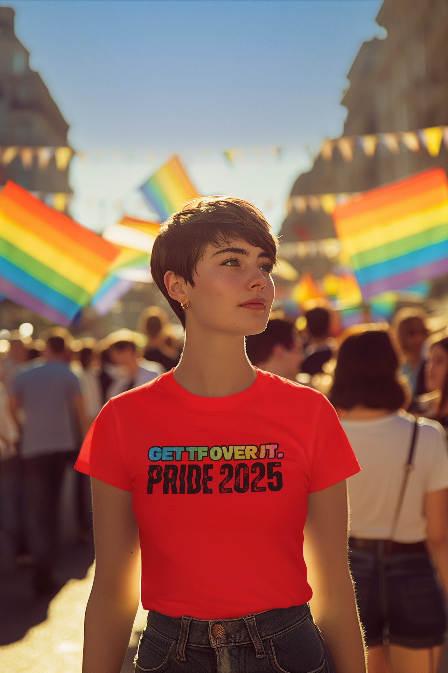 GET TF OVER IT PRIDE TSHIRT