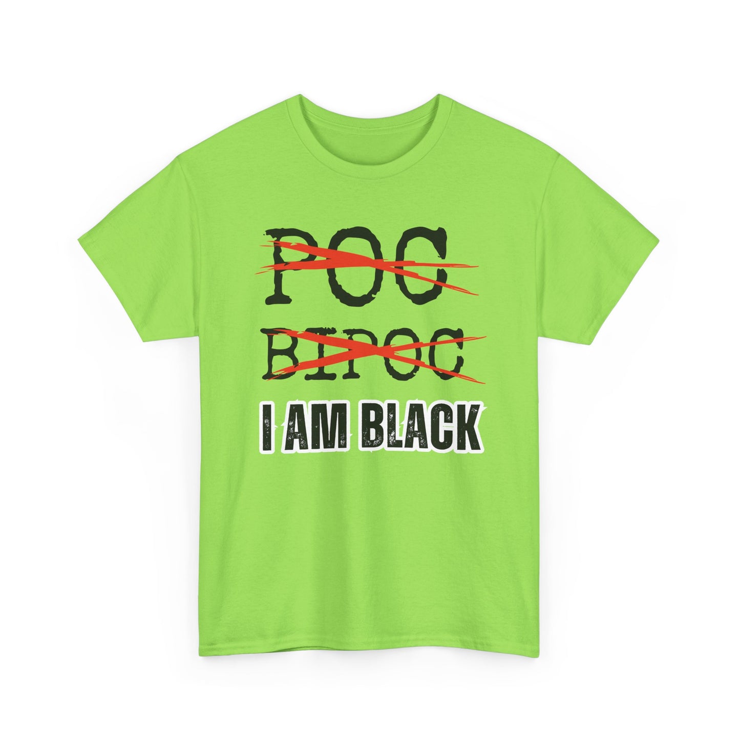 I AM BLACK Bold Text Unisex Tee