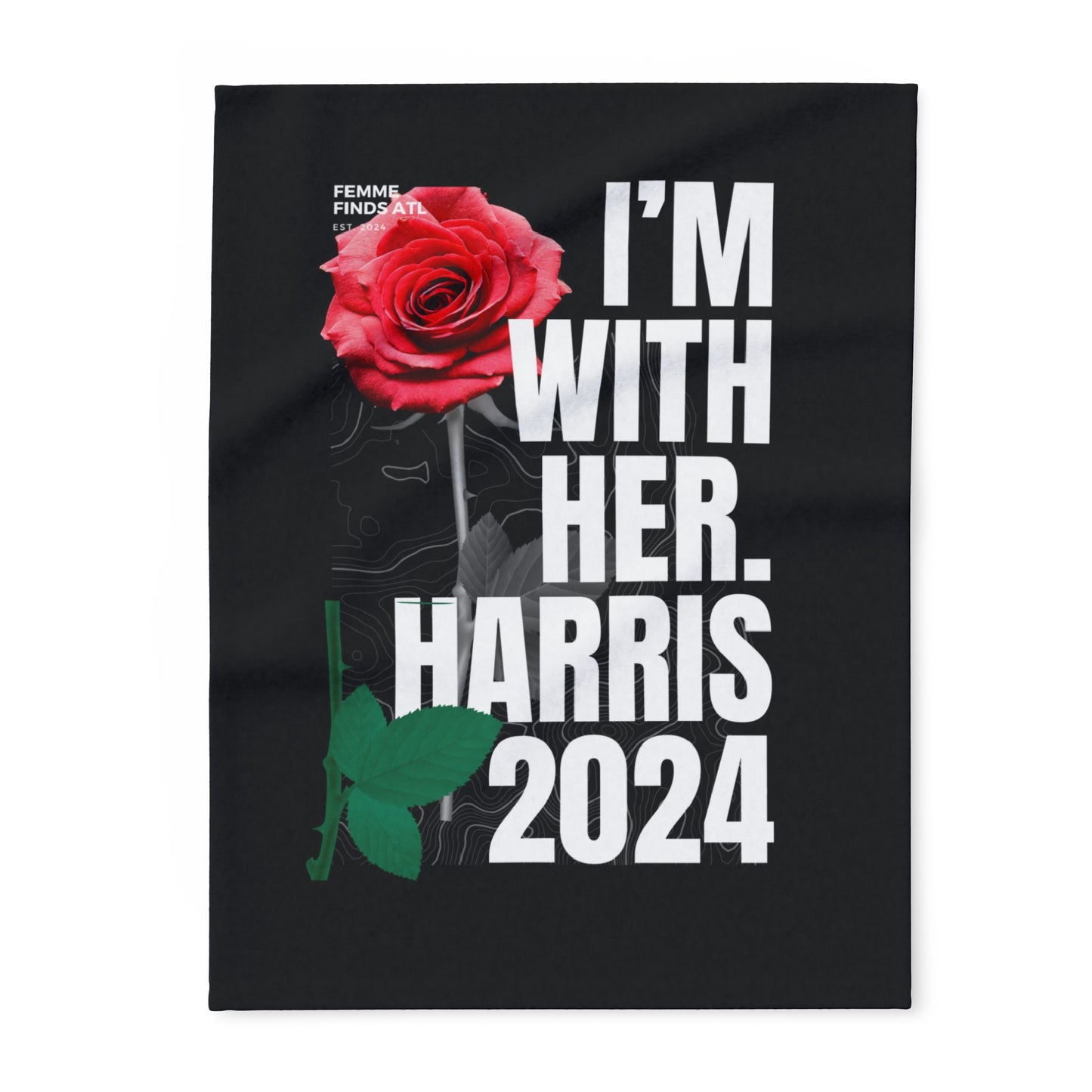 Fleece Blanket - I'm with her Harris 2024 Collectors Item