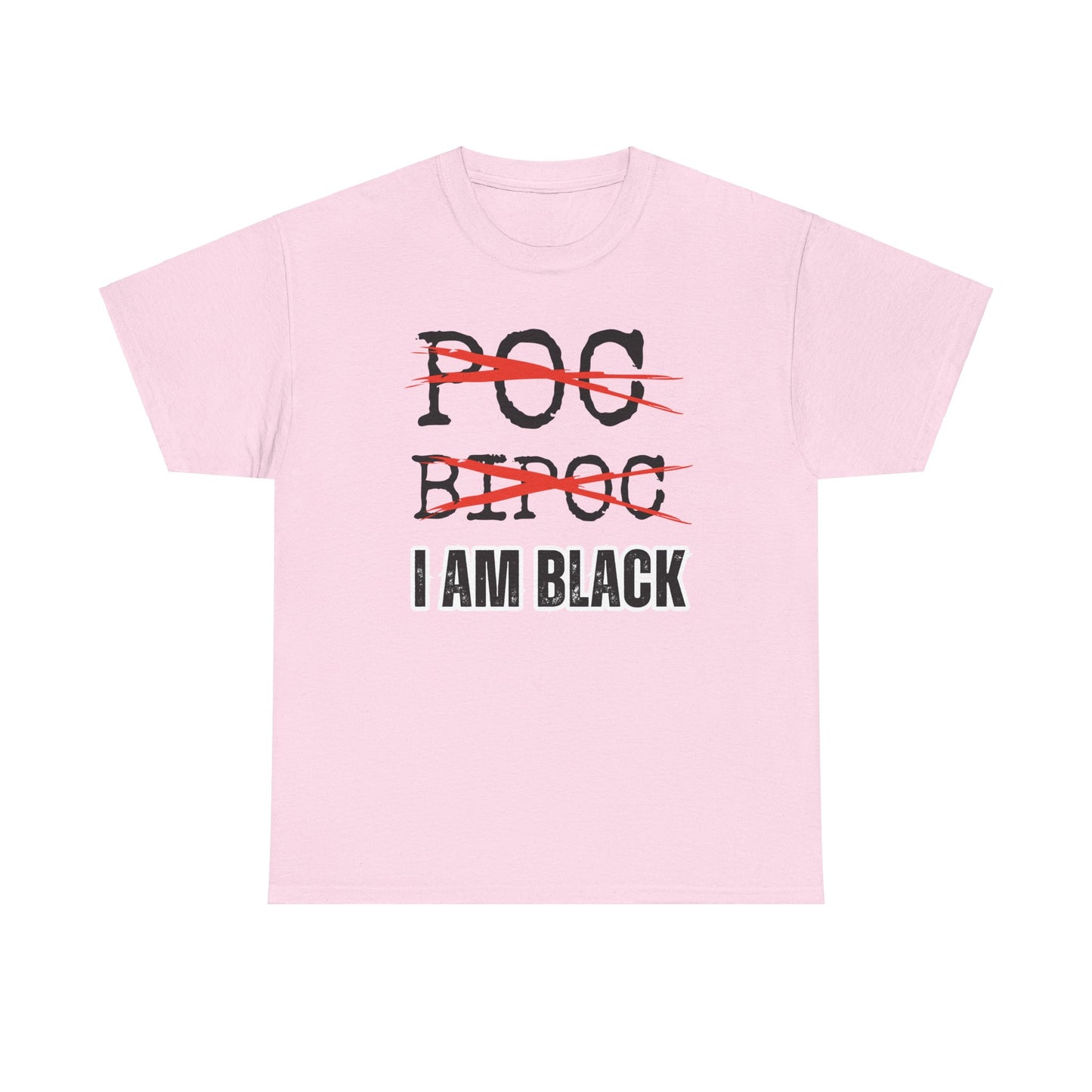 I AM BLACK Bold Text Unisex Tee