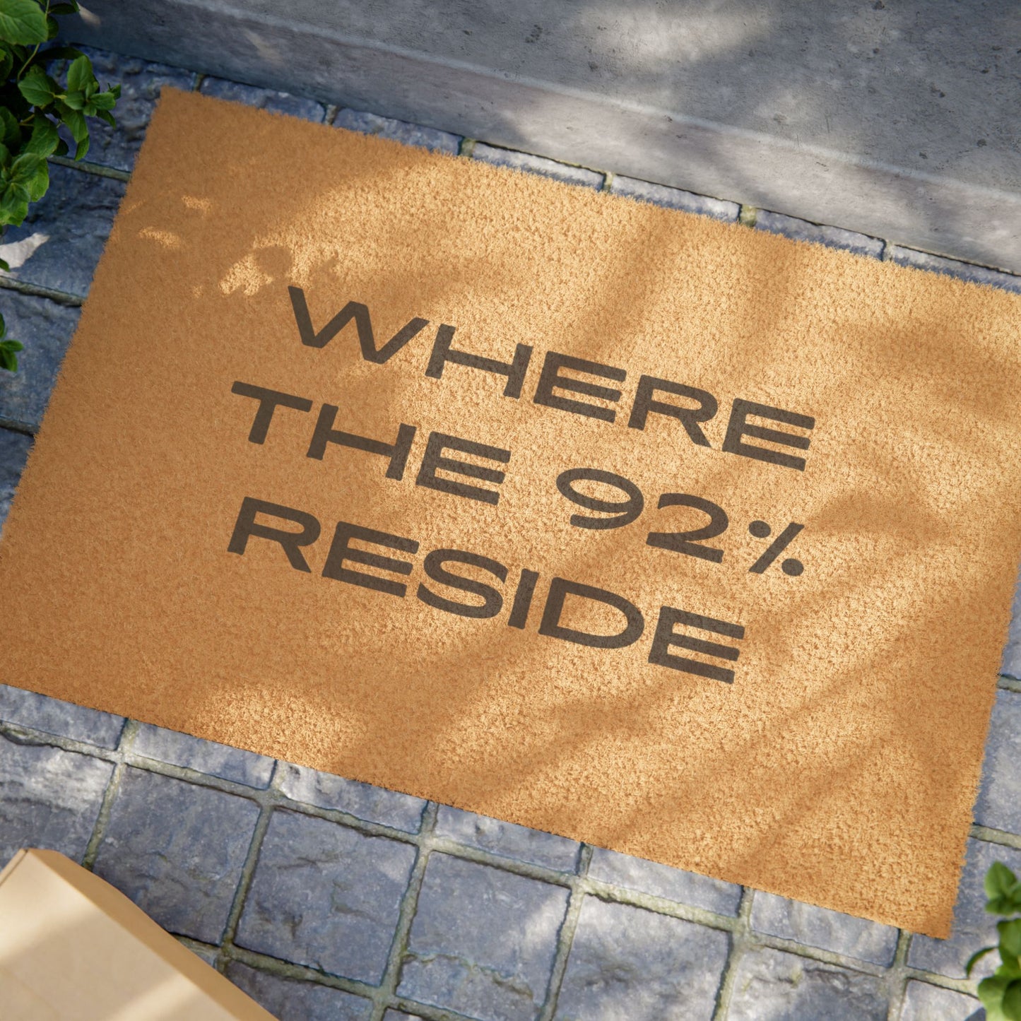 “Where The 92% Reside” Doormat