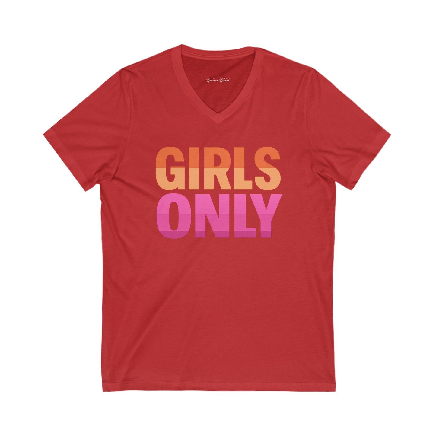 GIRLS ONLY PRIDE VNECK TEE