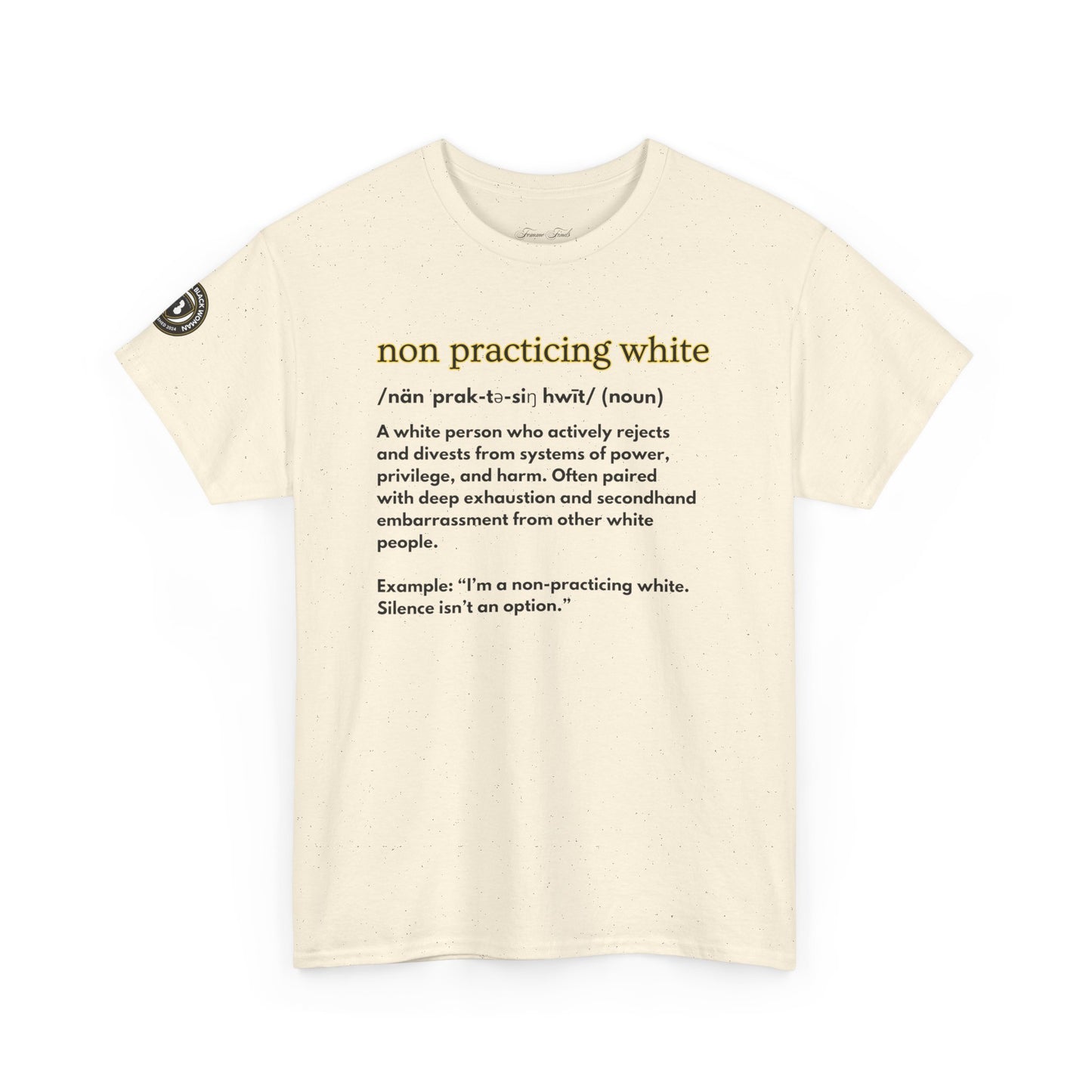 “NON PRACTICING WHITE” TSHIRT
