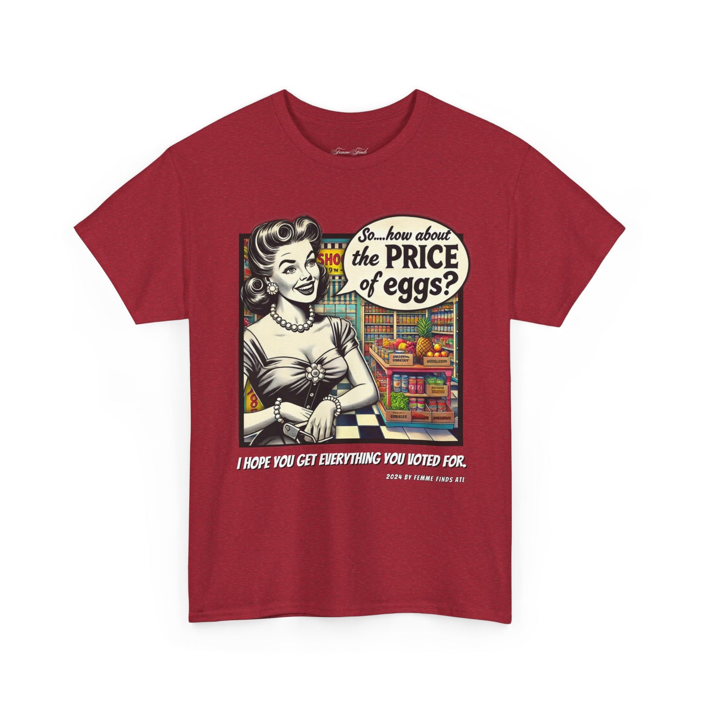 “How About The Price Of Eggs” Retro Unisex Tshirt