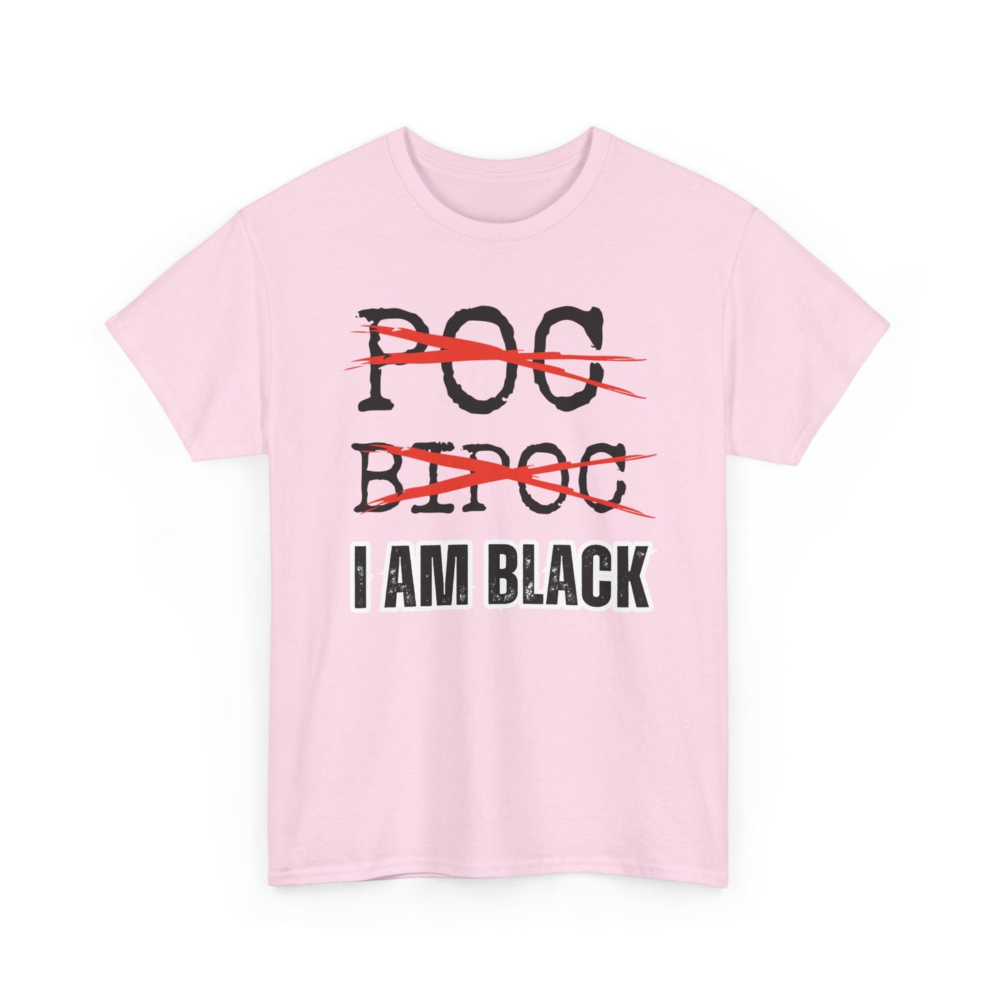 I AM BLACK Bold Text Unisex Tee