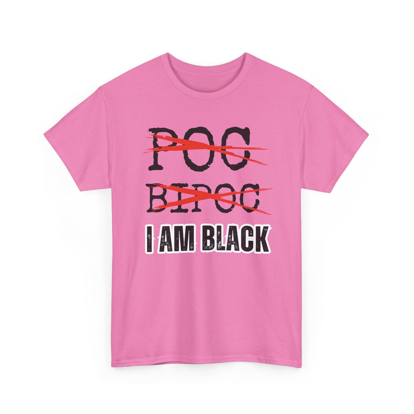 I AM BLACK Bold Text Unisex Tee