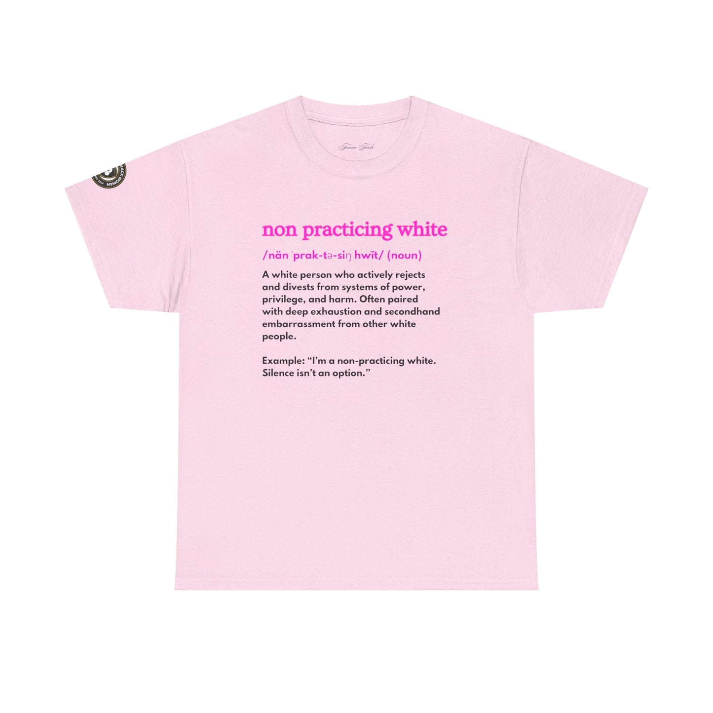 “NON PRACTICING WHITE” TSHIRT