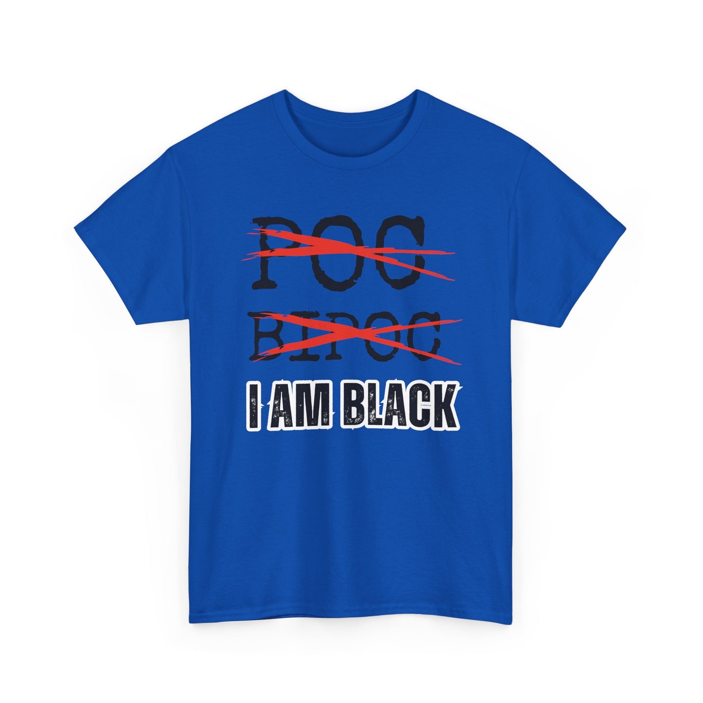 I AM BLACK Bold Text Unisex Tee