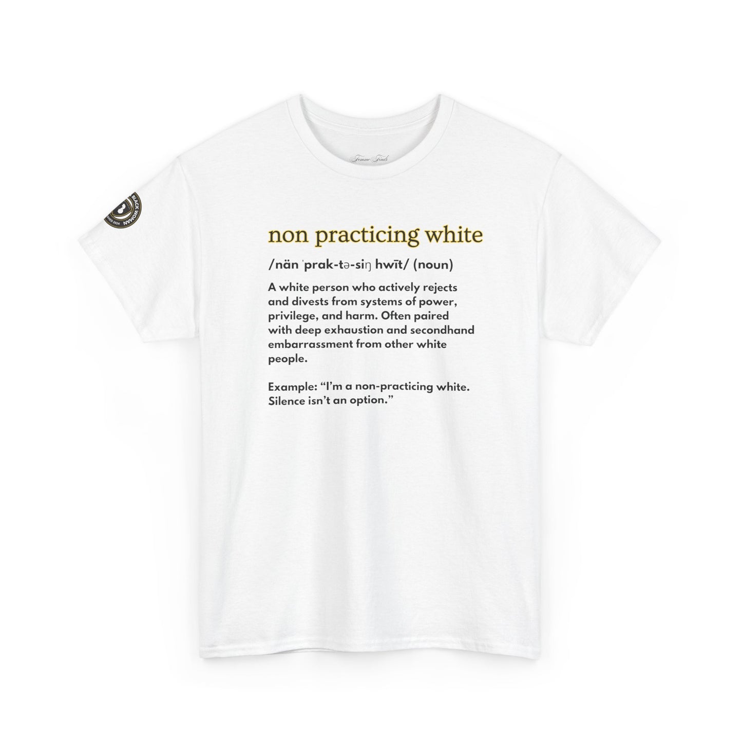“NON PRACTICING WHITE” TSHIRT