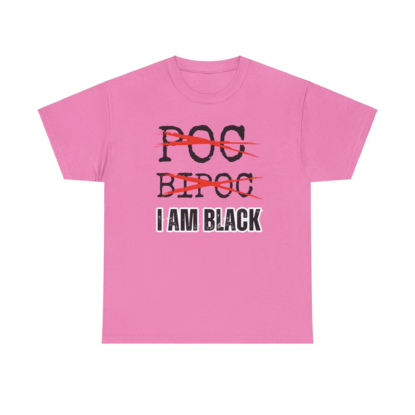 I AM BLACK Bold Text Unisex Tee