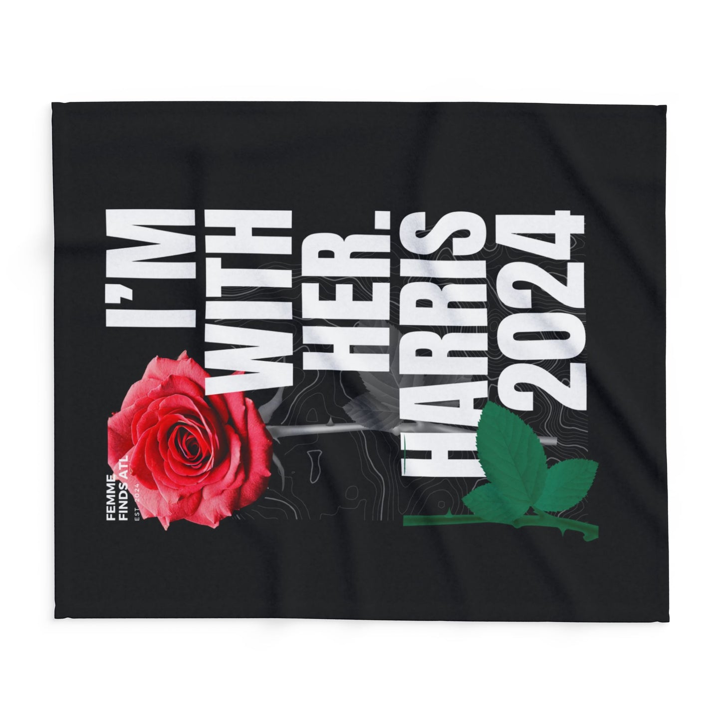 Fleece Blanket - I'm with her Harris 2024 Collectors Item