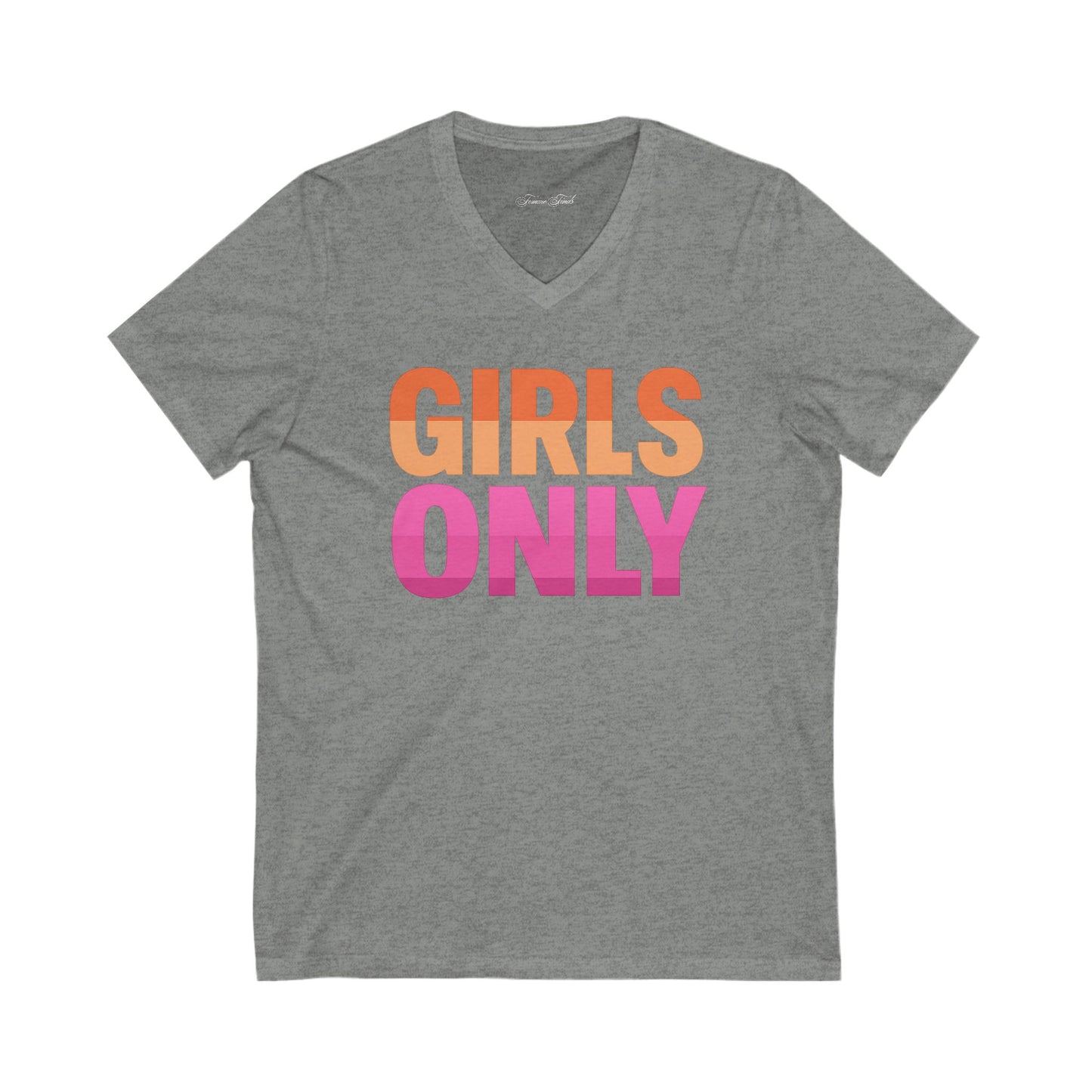 GIRLS ONLY PRIDE VNECK TEE