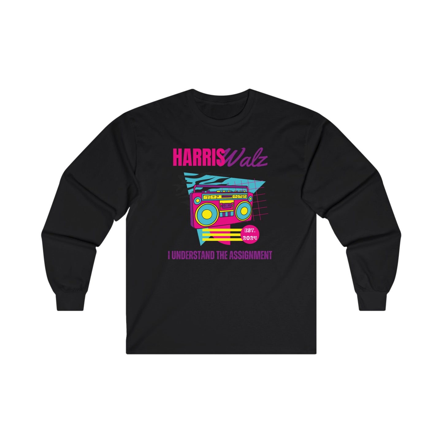 Harris Walz 90s Inspired Longsleeve Tshirt