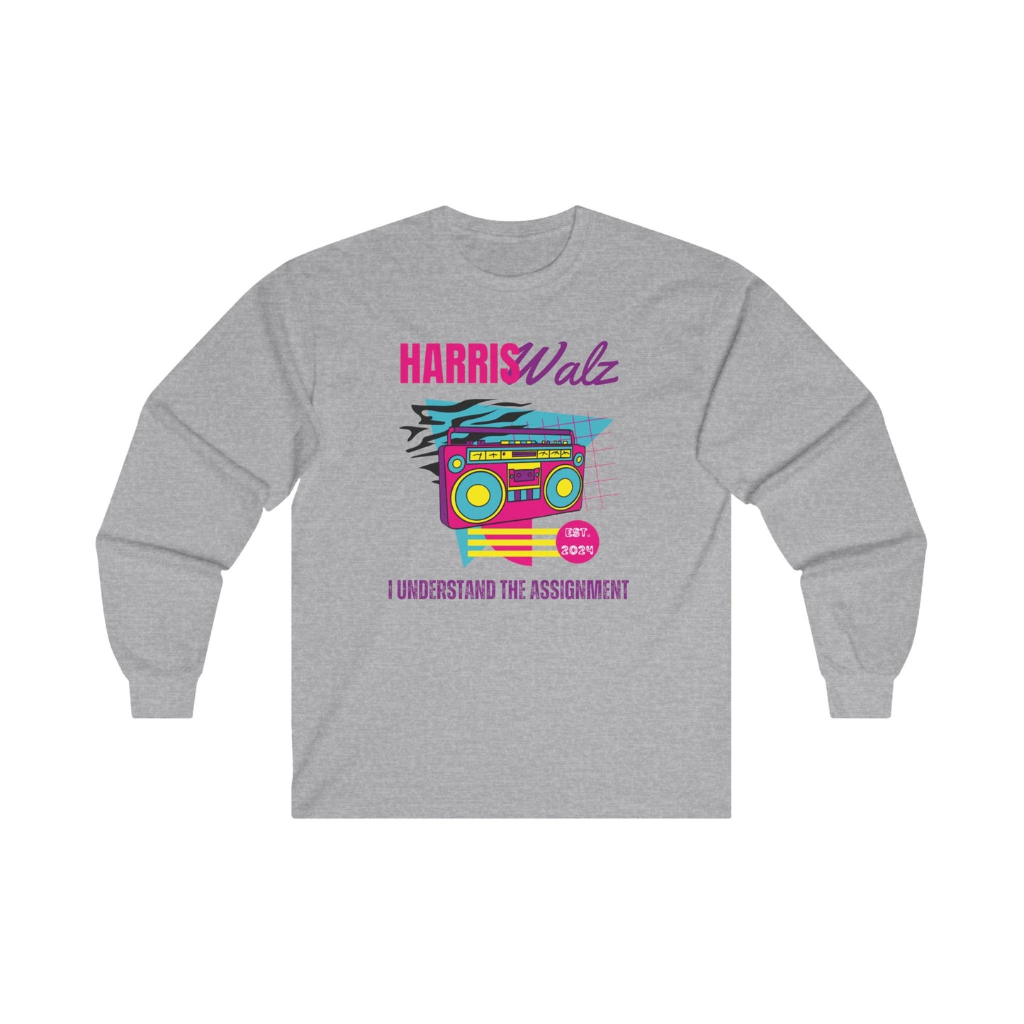 Harris Walz 90s Inspired Longsleeve Tshirt