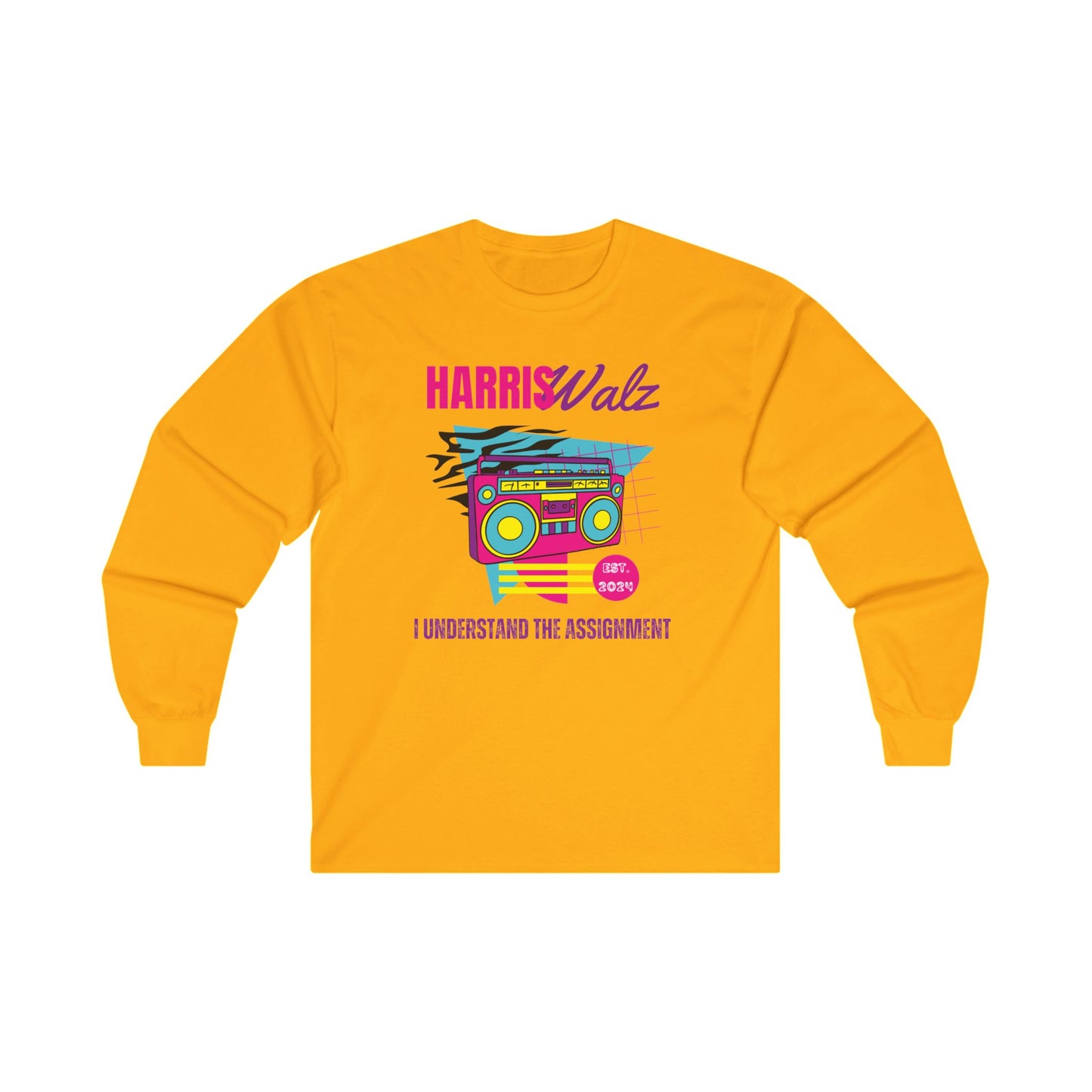 Harris Walz 90s Inspired Longsleeve Tshirt