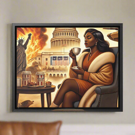 “Grace Amid Chaos” Framed Canvas Wall Art