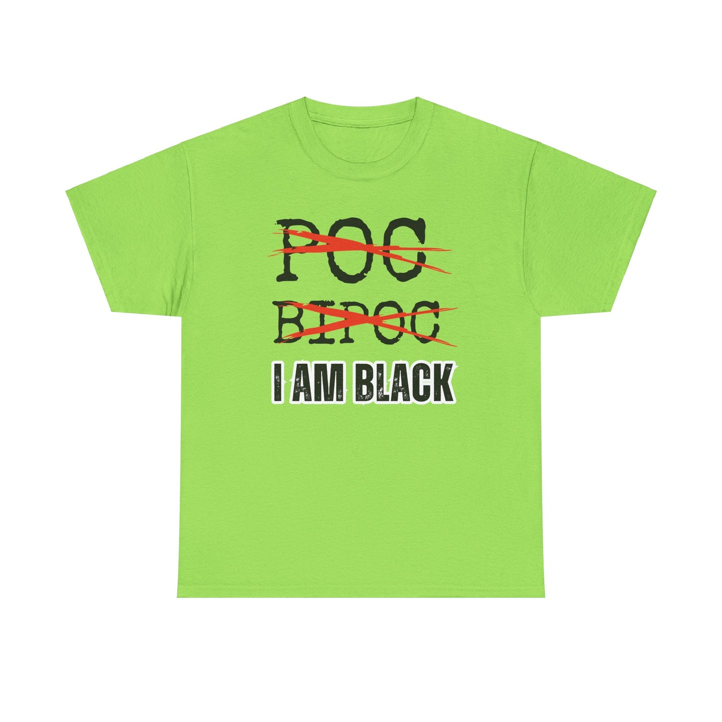 I AM BLACK Bold Text Unisex Tee