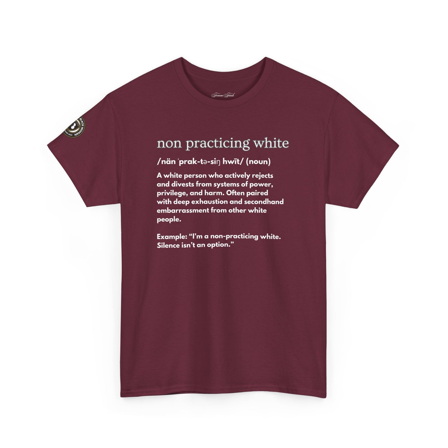 “NON PRACTICING WHITE” TSHIRT