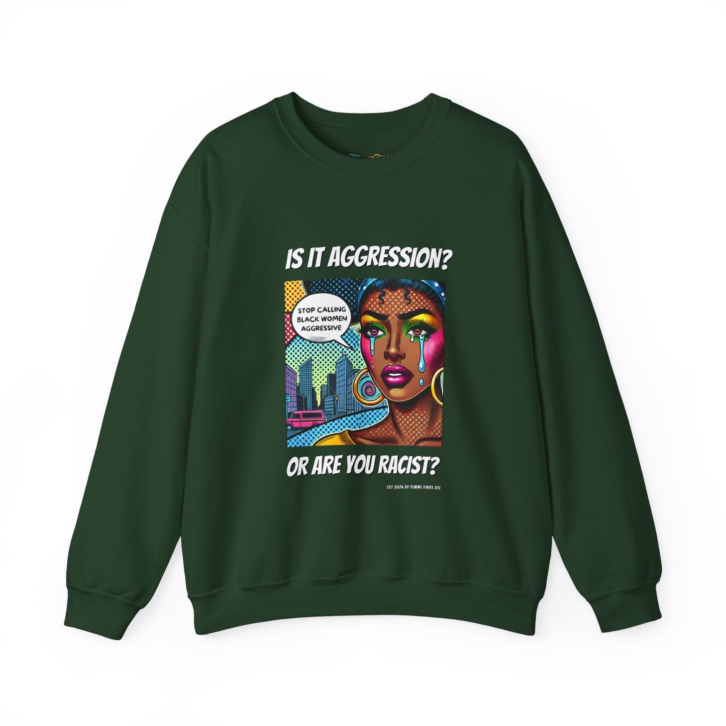 Is It Aggression? (Or Are You Racist) Crewneck Sweatshirt