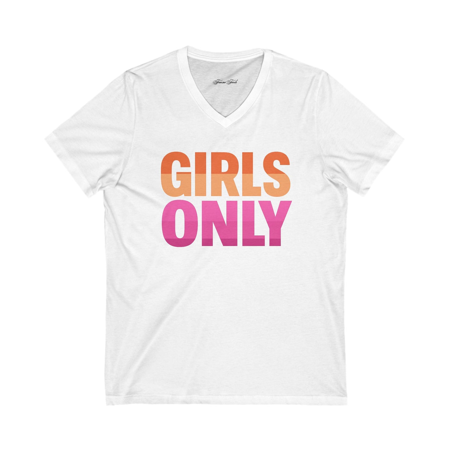 GIRLS ONLY PRIDE VNECK TEE