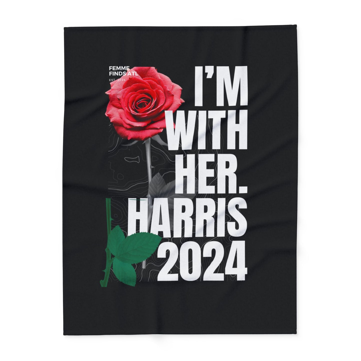 Fleece Blanket - I'm with her Harris 2024 Collectors Item