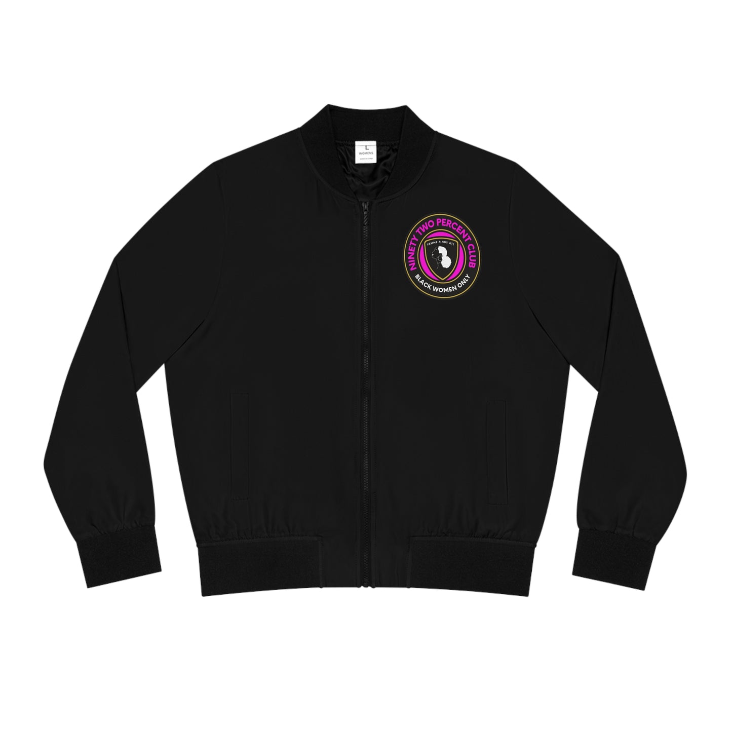 Members Only : Ninety Two Percent Club Blackout Bomber Jacket