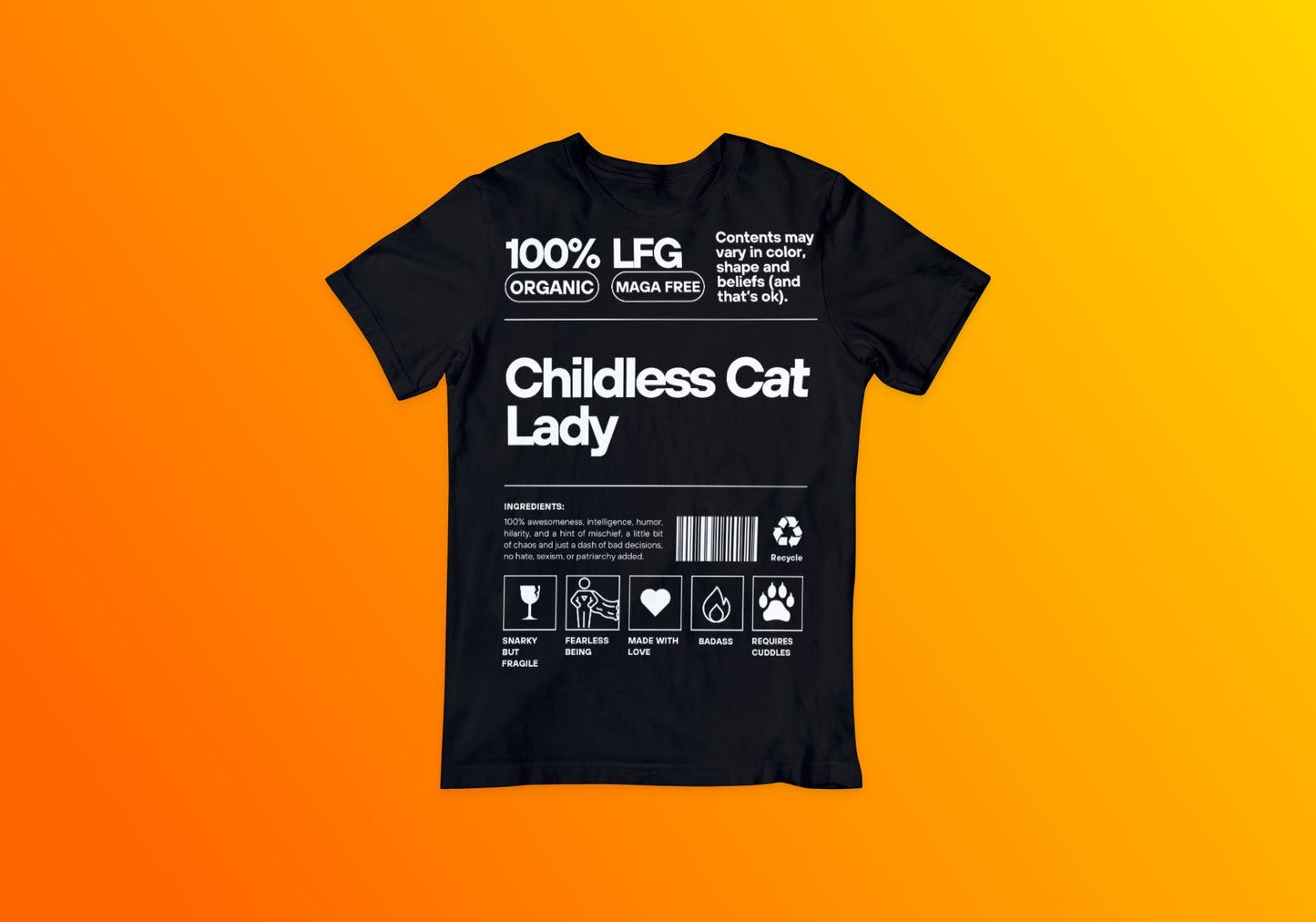 Cat Lady Label Tee