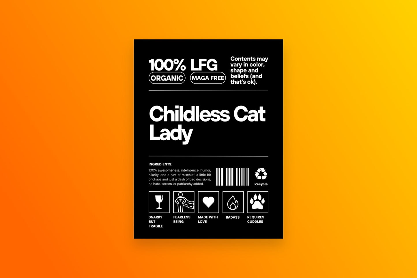 Cat Lady Label Tee