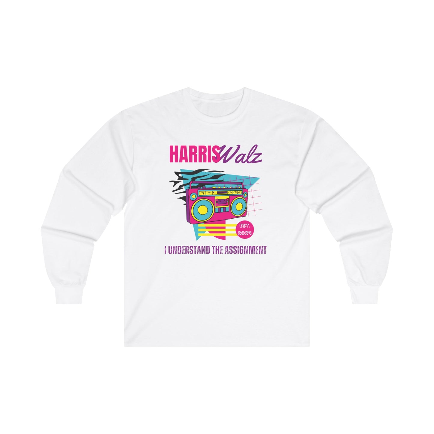 Harris Walz 90s Inspired Longsleeve Tshirt