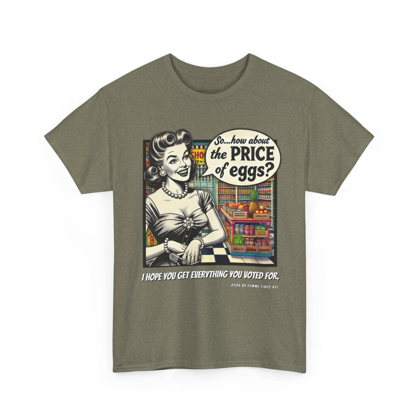 “How About The Price Of Eggs” Retro Unisex Tshirt