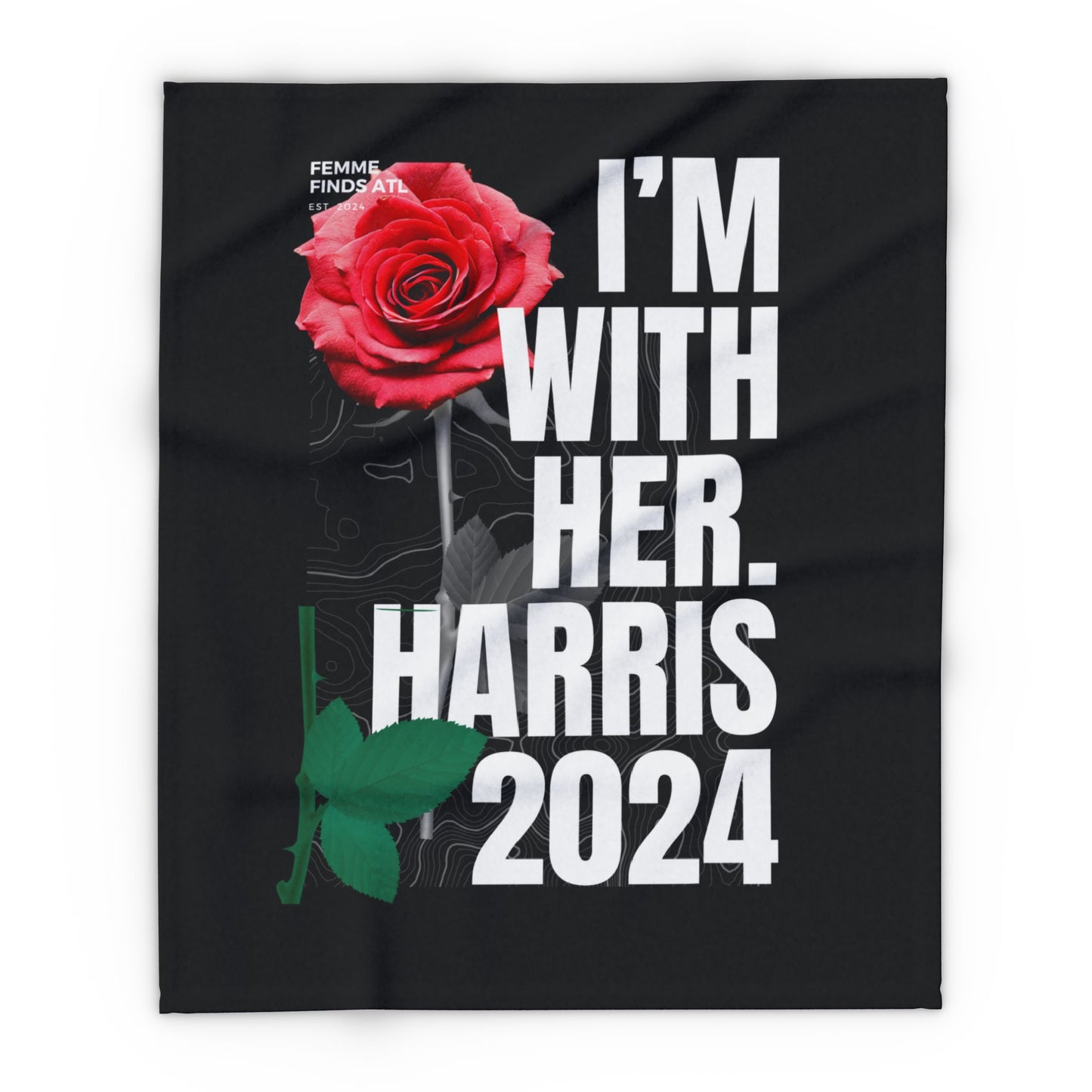 Fleece Blanket - I'm with her Harris 2024 Collectors Item