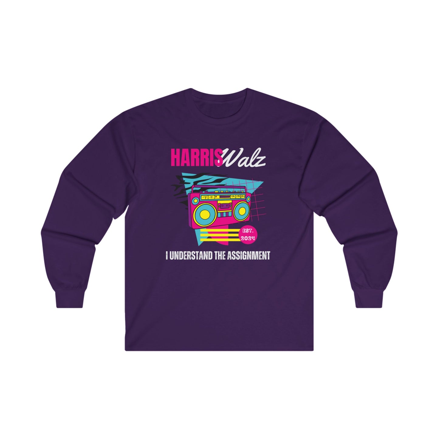 Harris Walz 90s Inspired Longsleeve Tshirt