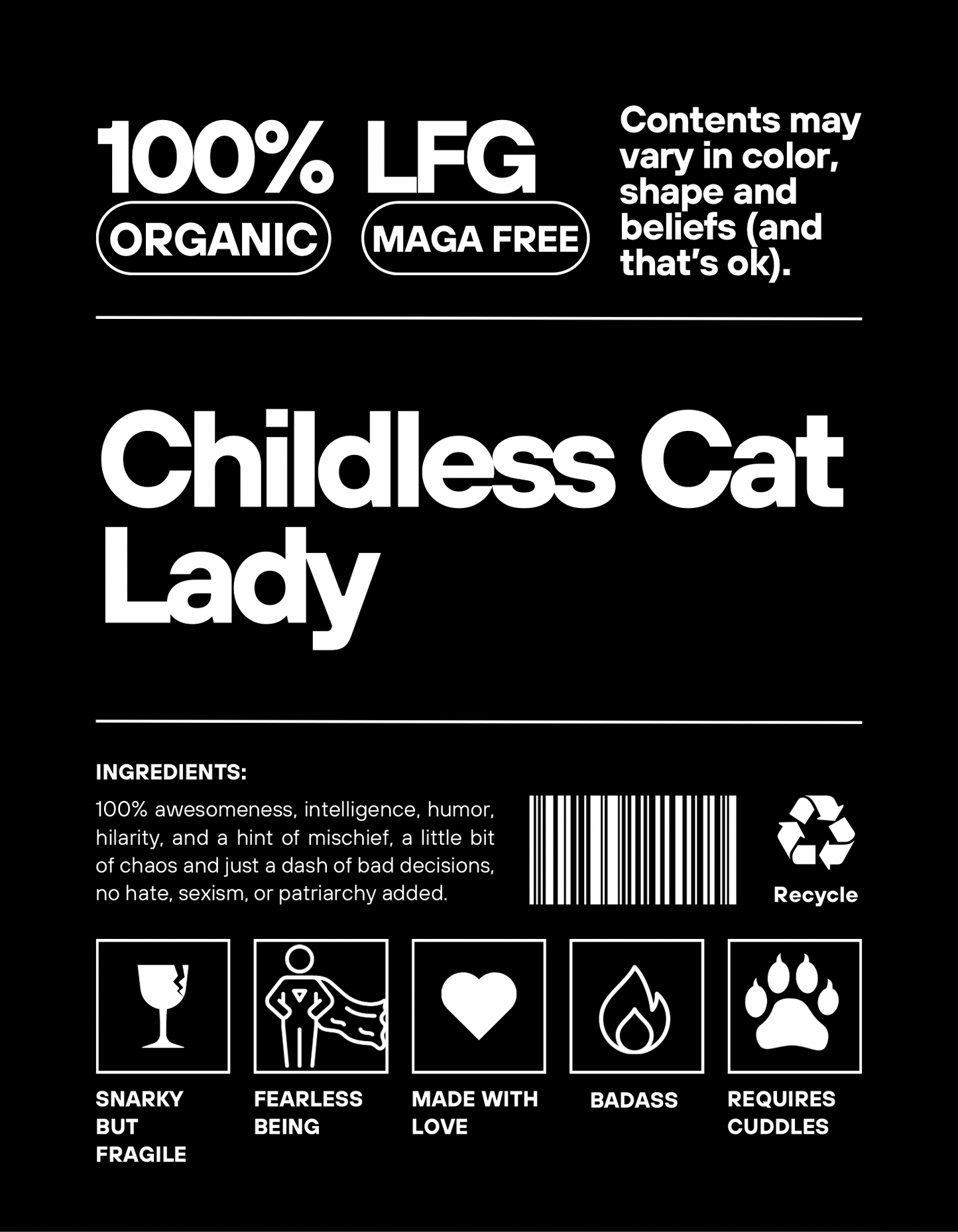 Cat Lady Label Tee