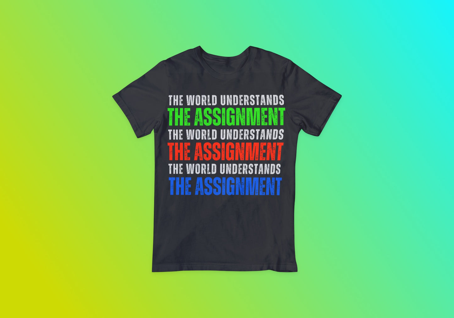 The World Understands The Assignment Tee