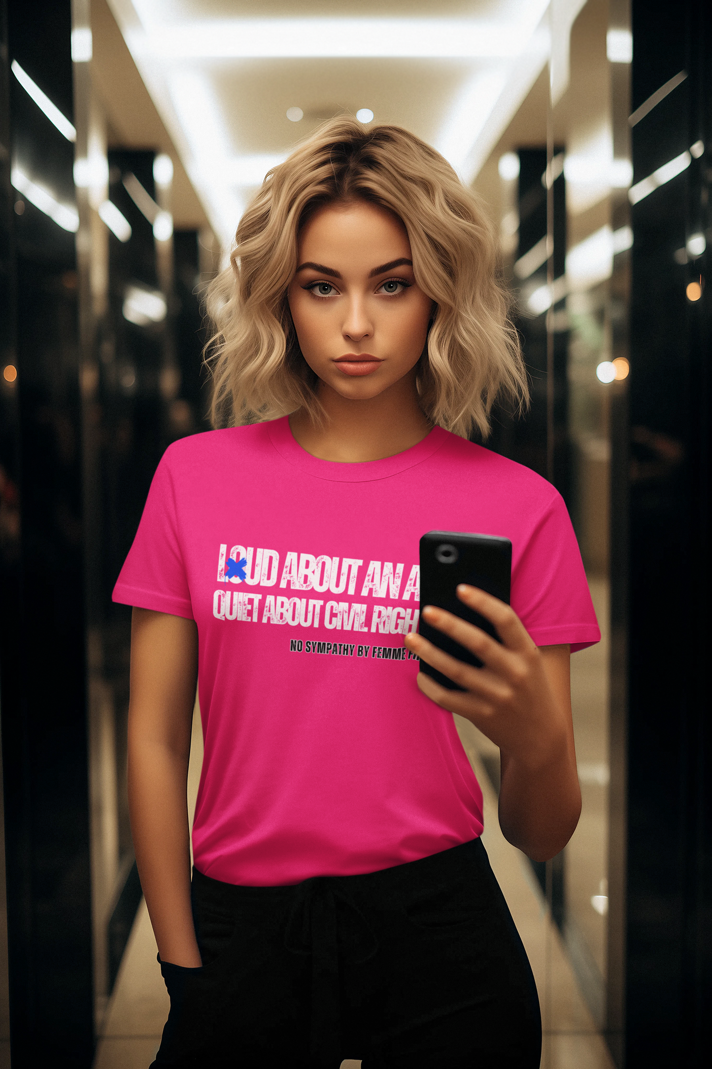 LOUD ABOUT AN APP, QUIET ABOUT CIVIL RIGHTS TSHIRT