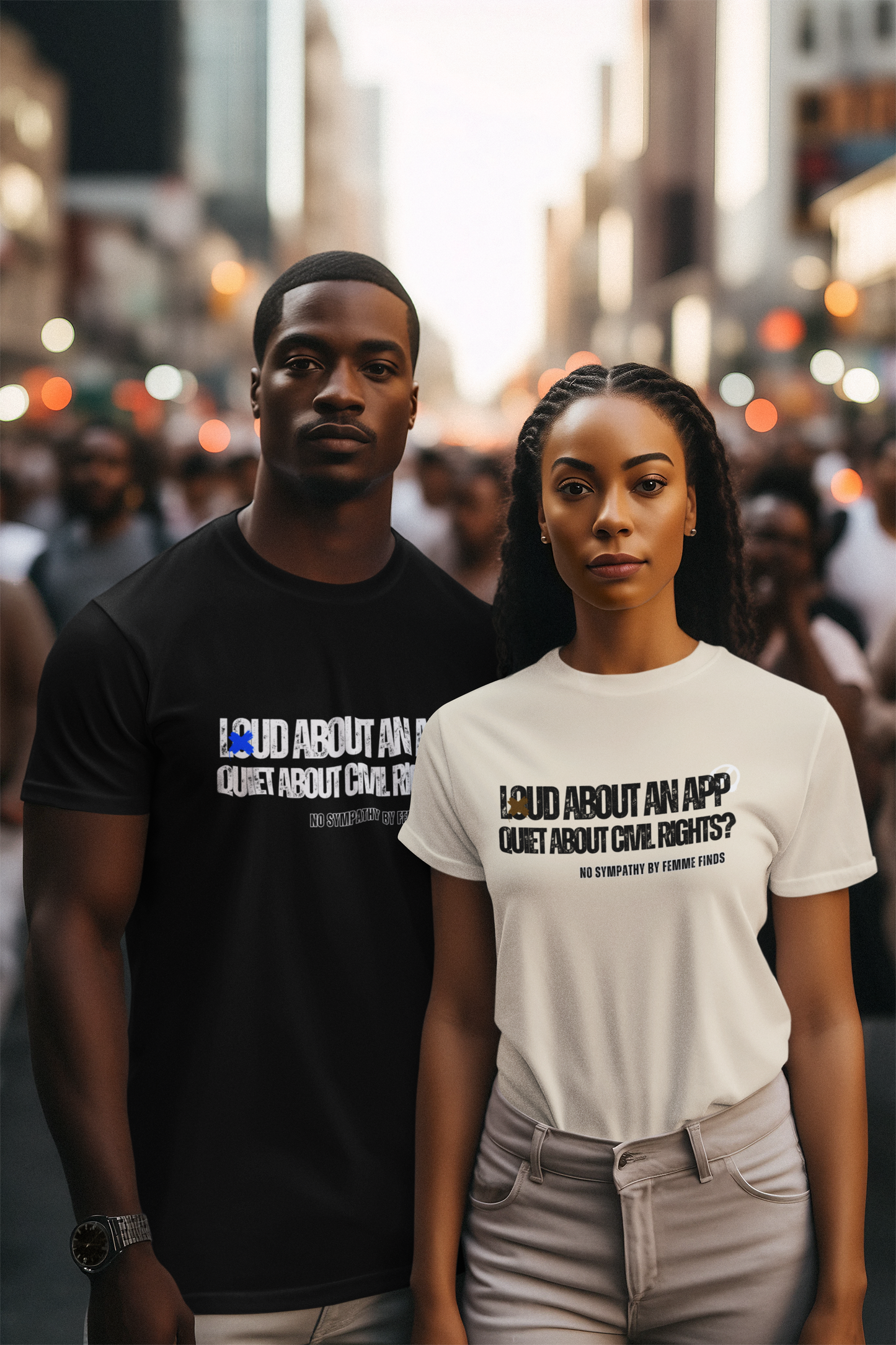 LOUD ABOUT AN APP, QUIET ABOUT CIVIL RIGHTS TSHIRT