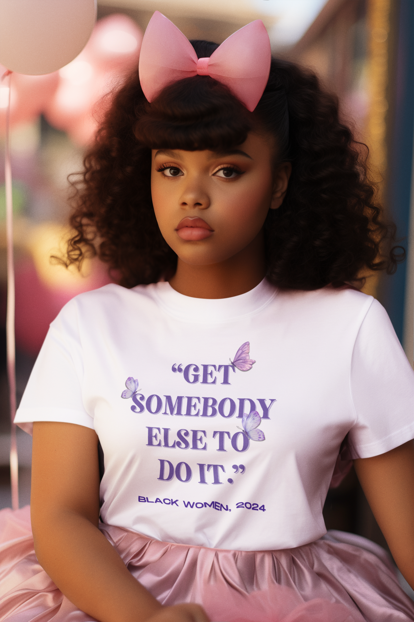 Get Somebody Else to Do It (Butterfly Contemporary Art Tee)