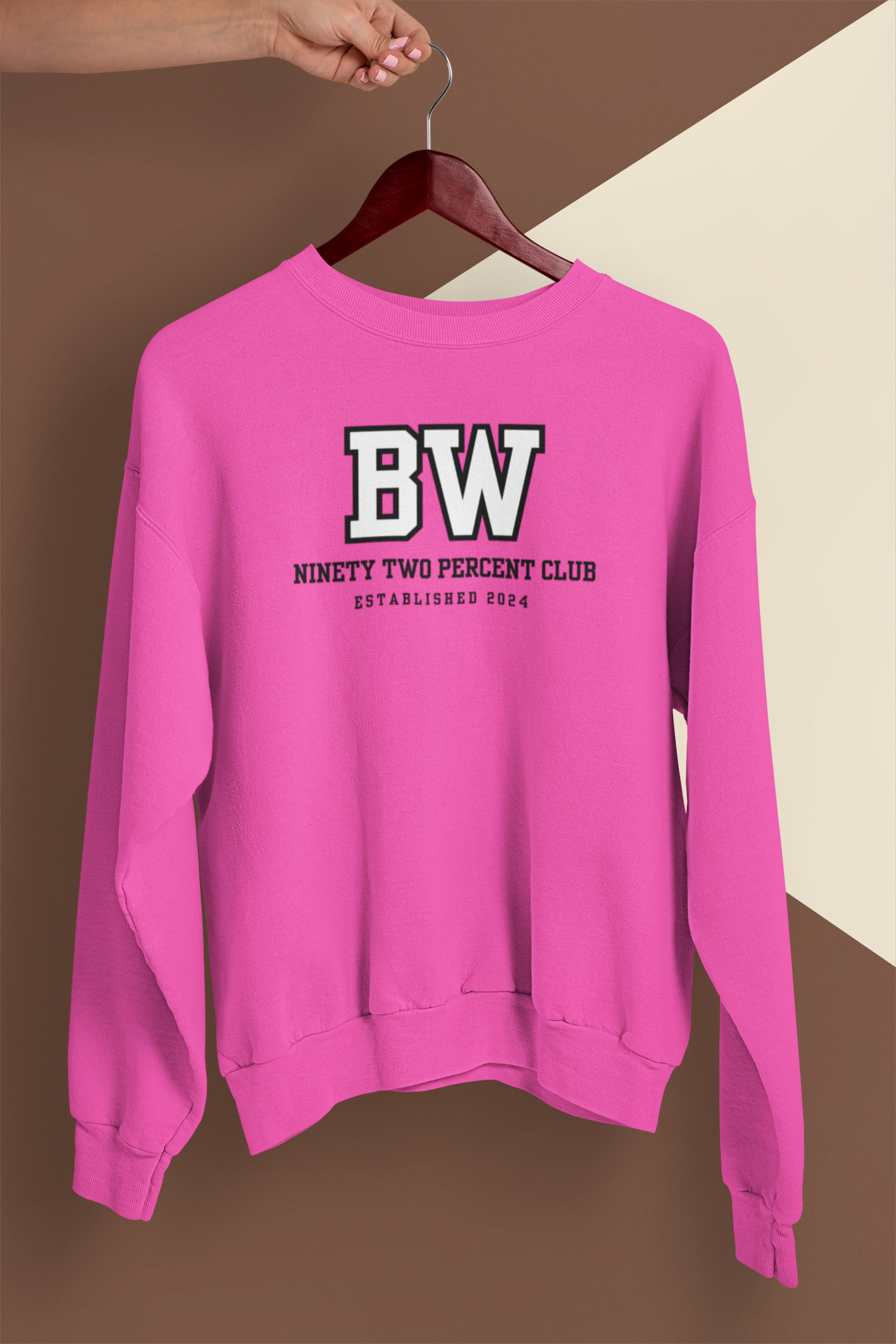 Crewneck Sweatshirt: 92% Club for Black Women