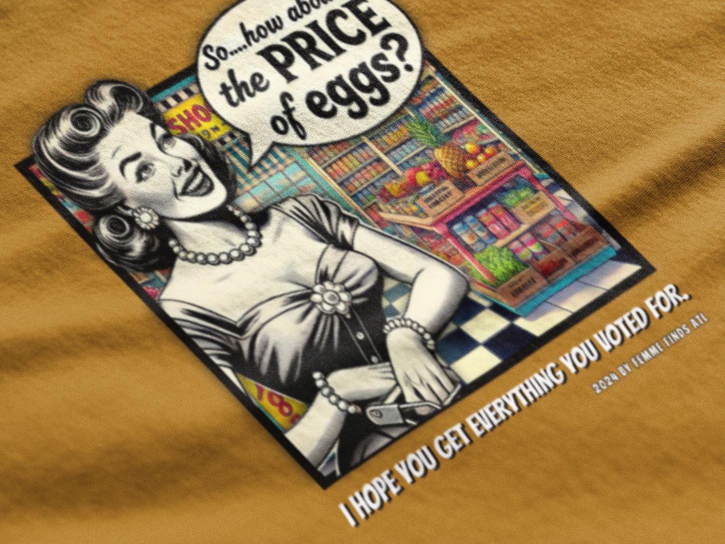 “How About The Price Of Eggs” Retro Unisex Tshirt