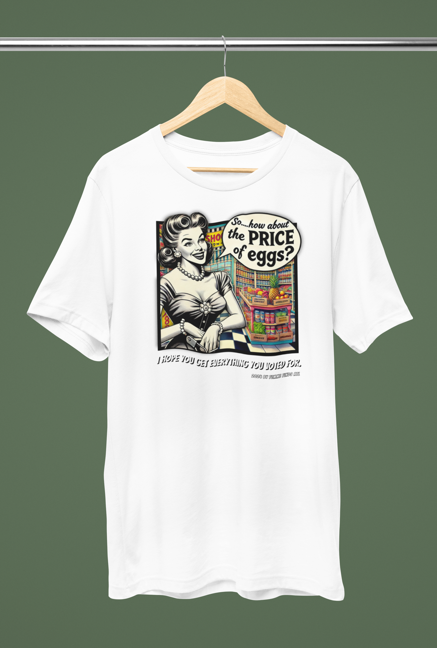 “How About The Price Of Eggs” Retro Unisex Tshirt