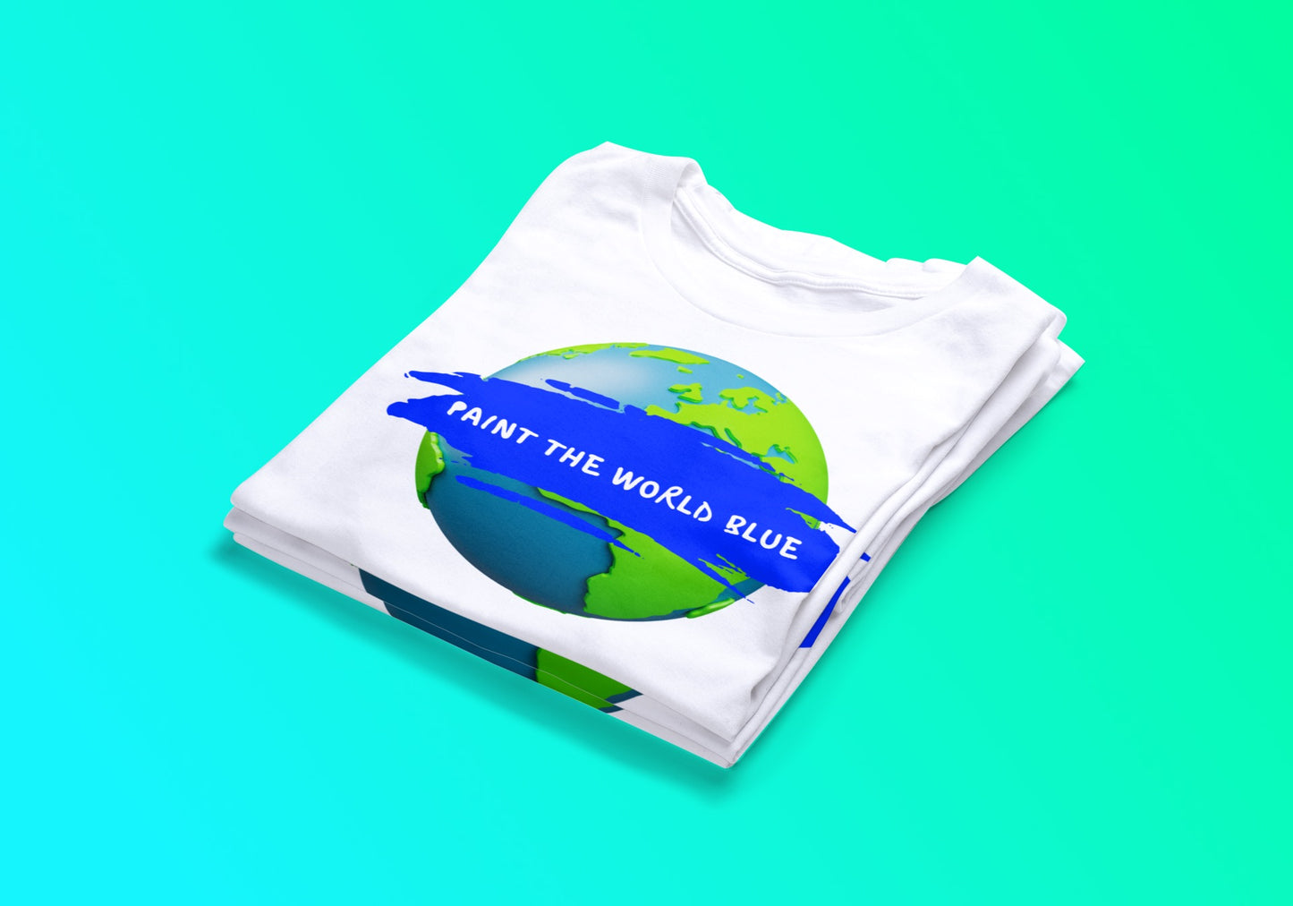 Paint The World Blue Tee