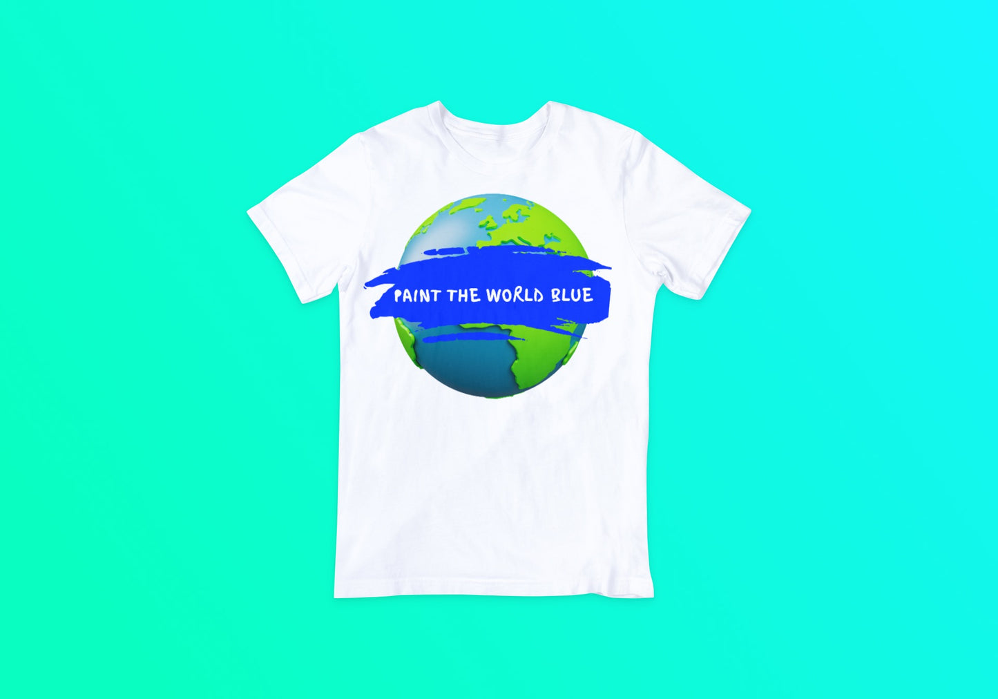 Paint The World Blue Tee